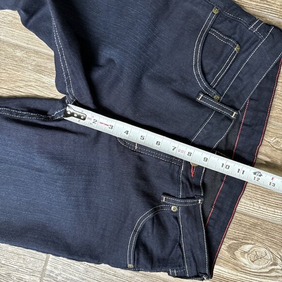 2/$18 SALE! Wrangler Jeans Womens‎ 8 Blues Dark Button Flap Pockets Cowboy Core - Picture 8 of 12